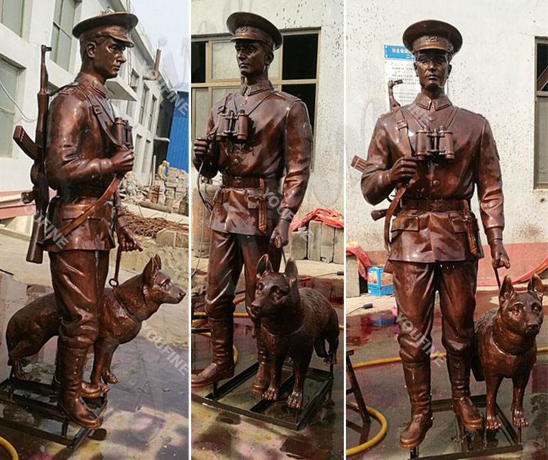 Casting Custom Bronze Soldier Monument for Sale BOKK-439