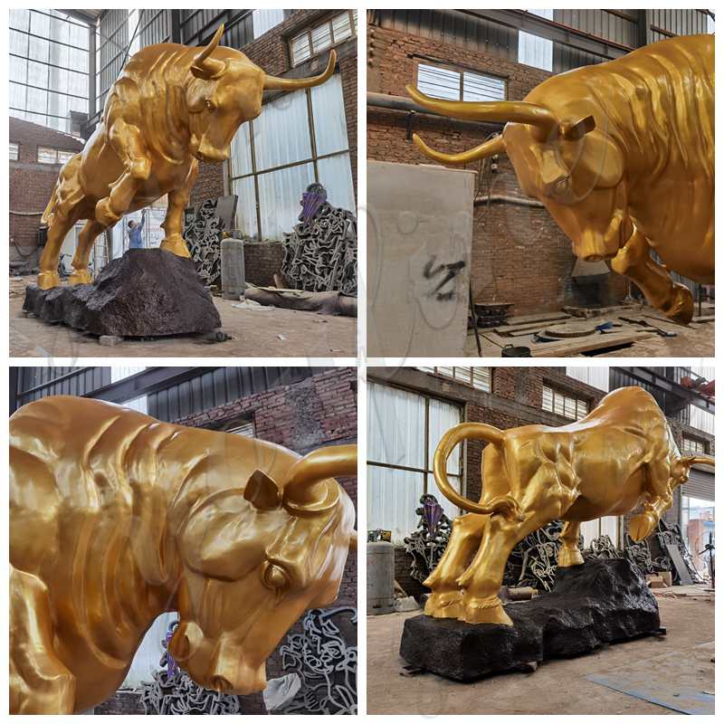 Bronze Bull Statue Square Decoration for Sale BOKK-949