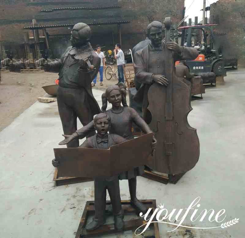 Life Size Bronze Musician Statue Group for Sale BOKK-180