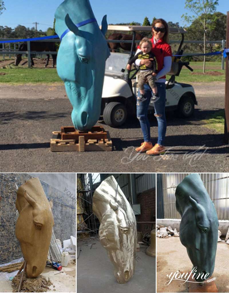 Nic Fiddian Green Horse Head-YouFine Sculpture (3)