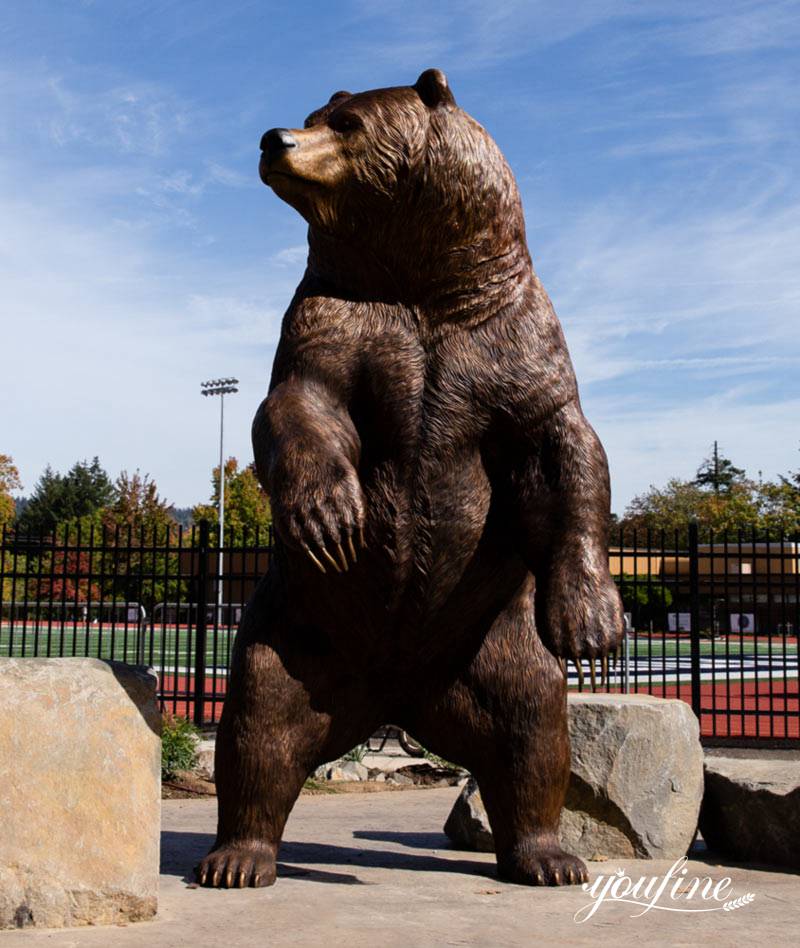 bronze bear statue - YouFine Sculpture