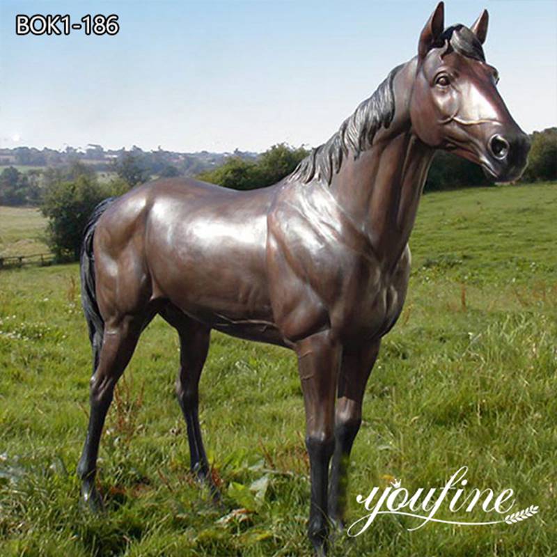 Life Size Bronze Horse Statue Lawn Decor for Sale BOK1-186