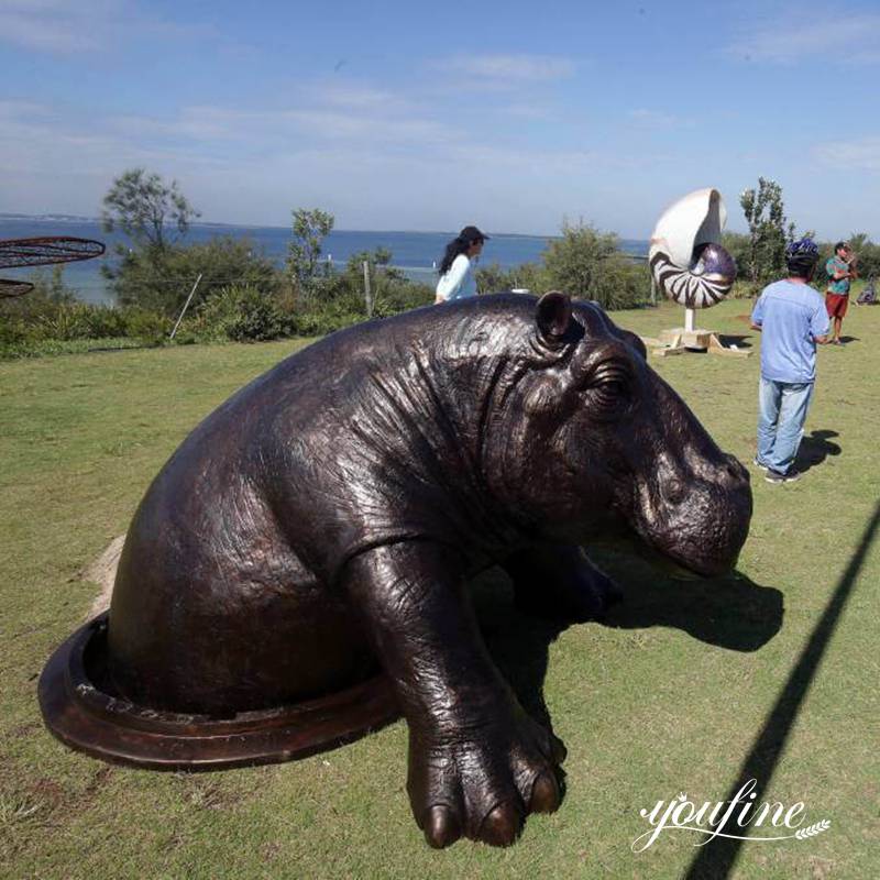 garden hippo sculpture - YouFine Sculpture