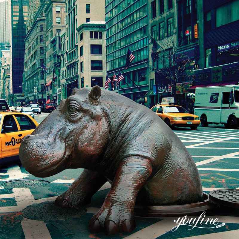 garden hippo sculpture - YouFine Sculpture