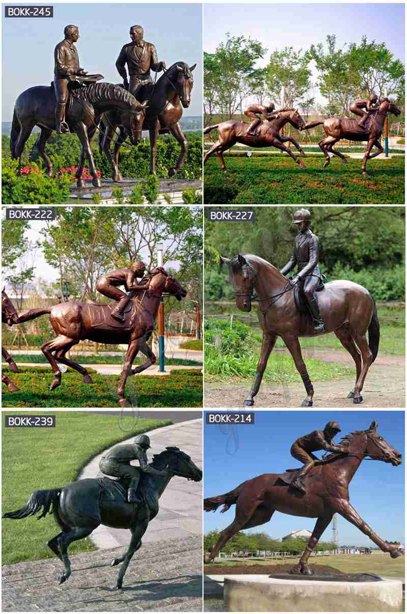 Bronze Equestrian Sculpture (1)
