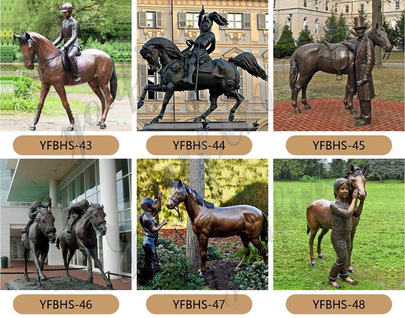 Bronze Equestrian Sculpture (2)