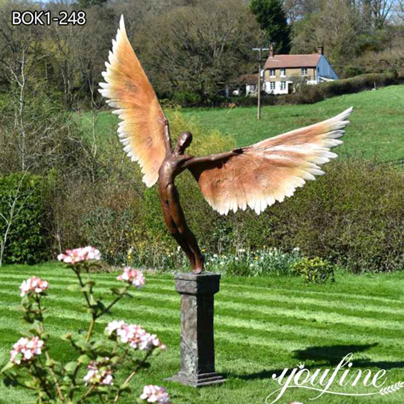 Life Size Bronze Angel Icarus Sculpture Garden Decor for Sale BOK1-248