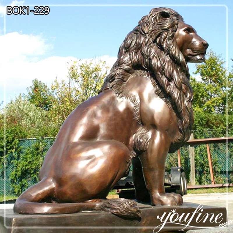 Stunning Outdoor Bronze Lion Statue from Manufacturer BOK1-229
