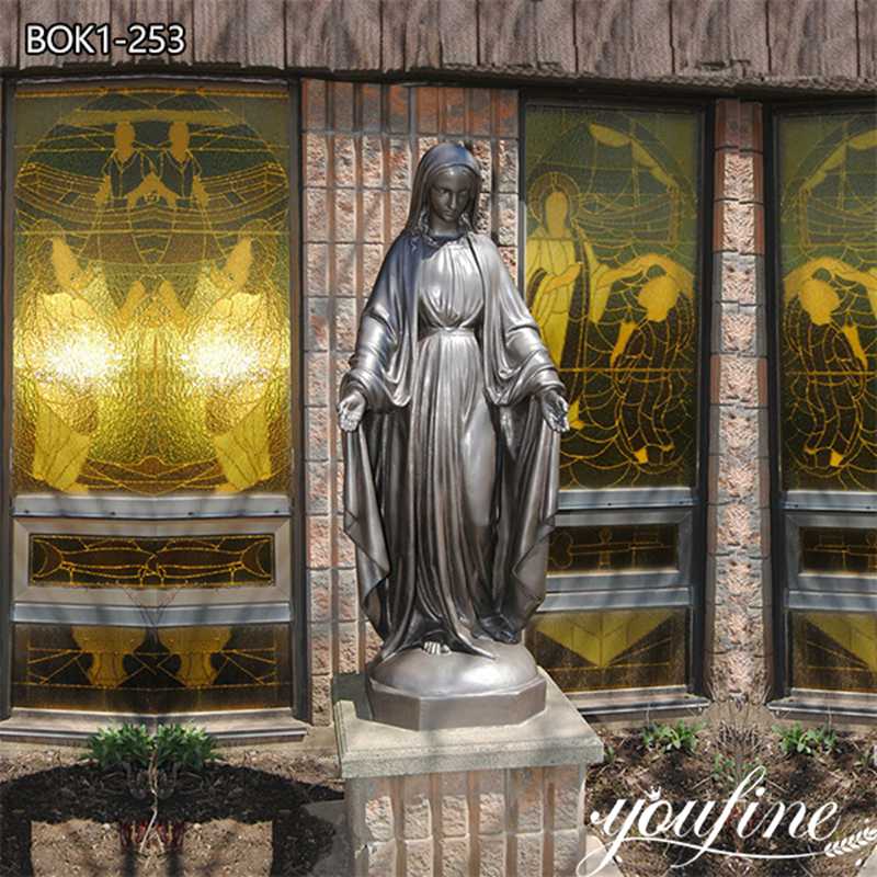 Life Size Bronze Mary Statue Religious Decor Manufacturer BOK1-253