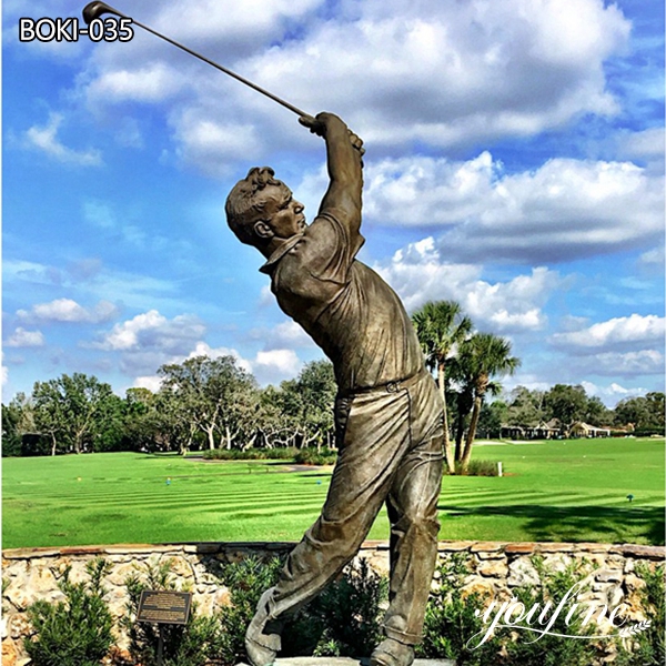 Large Bronze Golf Sculpture Outdoor Decor for Sale BOK1-035