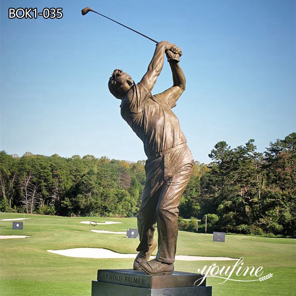 Large Bronze Golf Sculpture Outdoor Decor for Sale BOK1-035 (2)