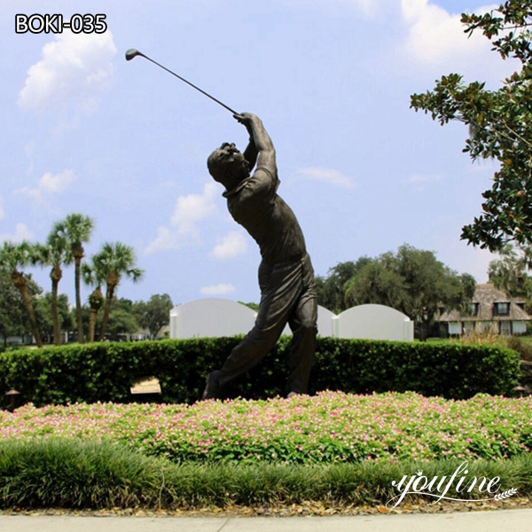 Large Bronze Golf Sculpture Outdoor Decor for Sale BOK1-035 (3)