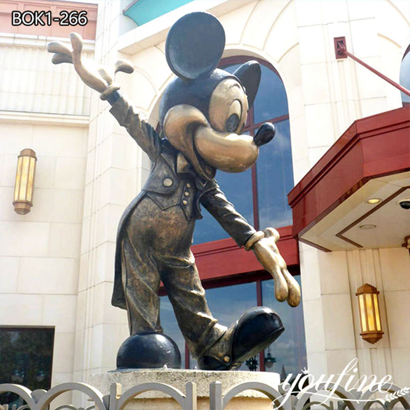 Large Mickey Mouse Garden Statue Bronze Factory Supplier BOK1-266 (2)