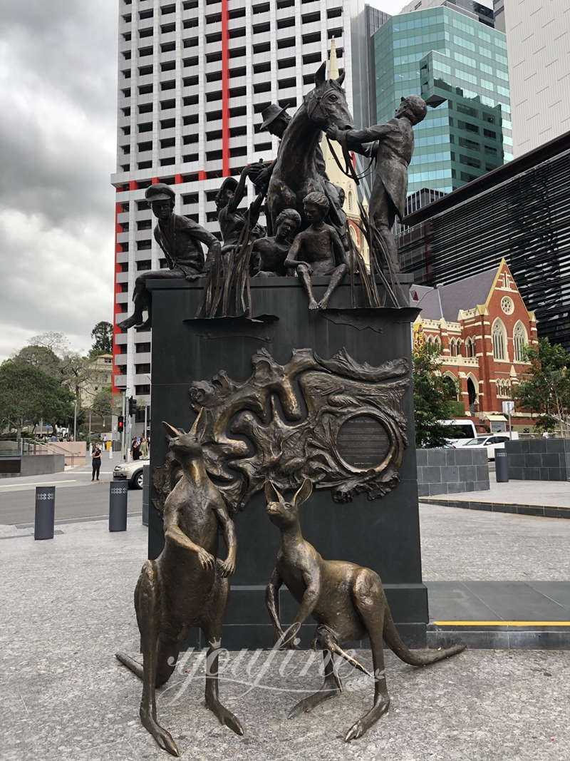 kangaroo garden statue - YouFine Sculpture (1)