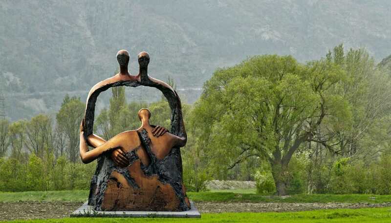 Modern Bronze Melancholy Sculpture Replica for Sale 