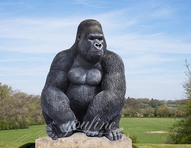 life size gorilla statue for sale