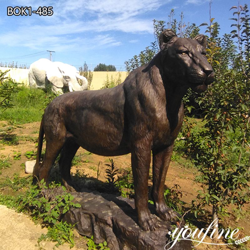 Majestic Life Size Bronze Lion Statue for Sale