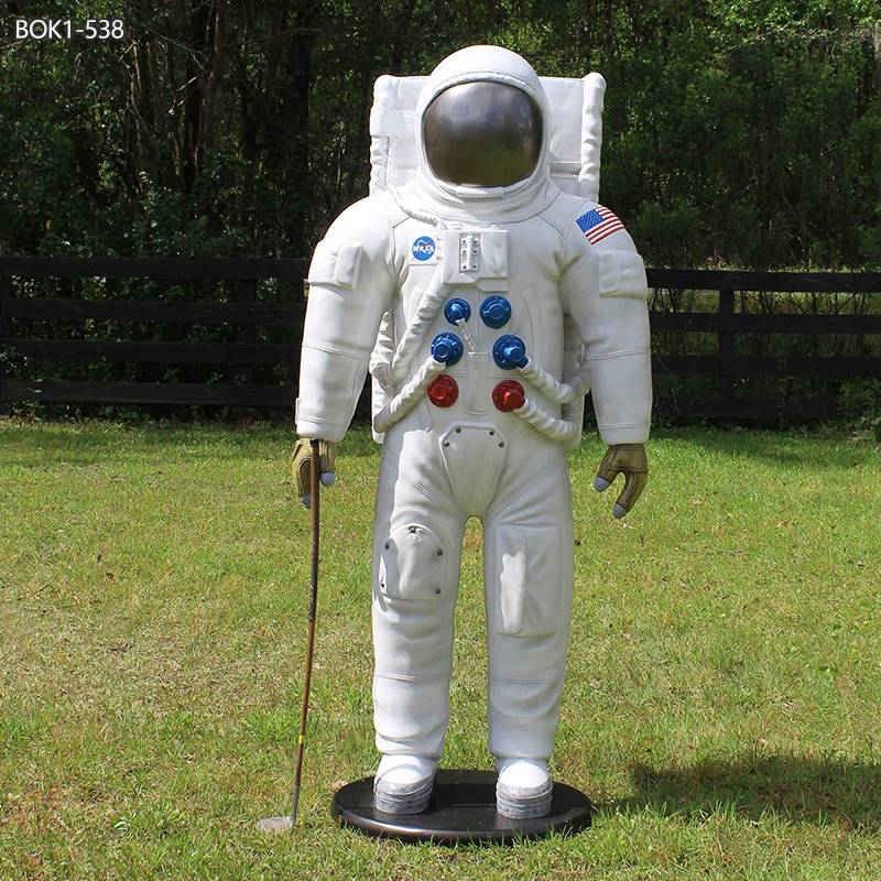 Modern Astronaut Statue Life Size Outdoor Decor