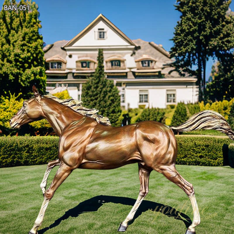 Bronze Life Size Galloping Horse Statue for Outdoor