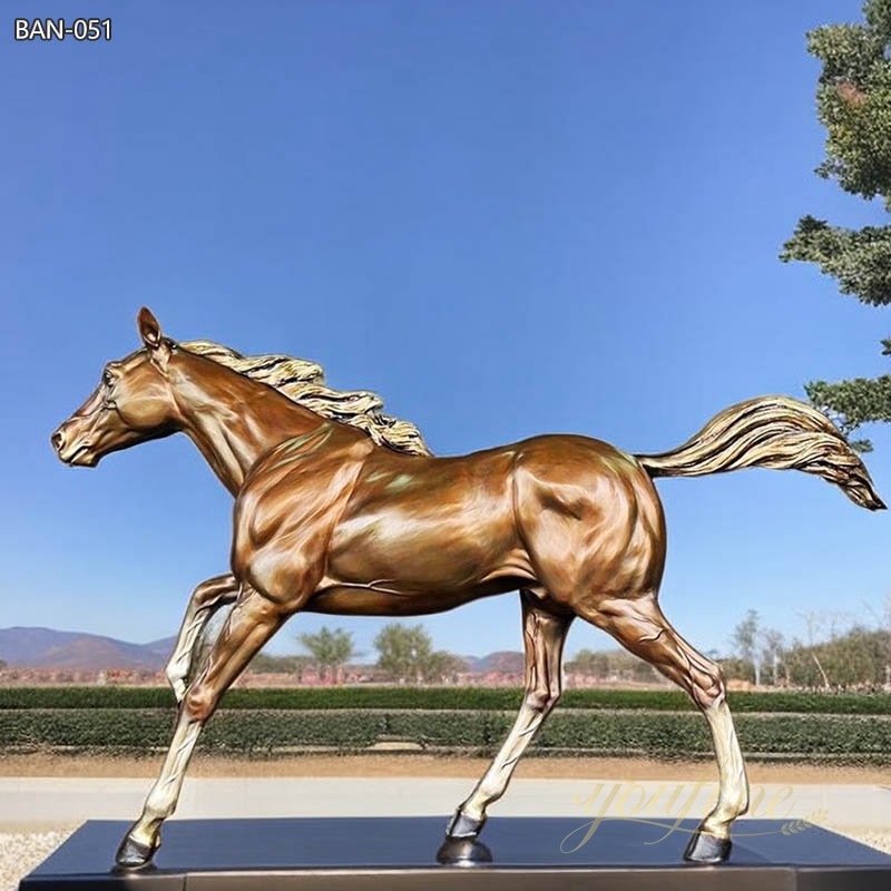 Bronze Life Size Galloping Horse Statue for Outdoor 