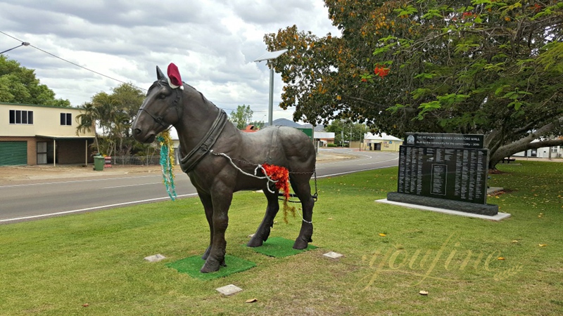 Custom Bronze Clydesdale Horse Sculpture Supplier 