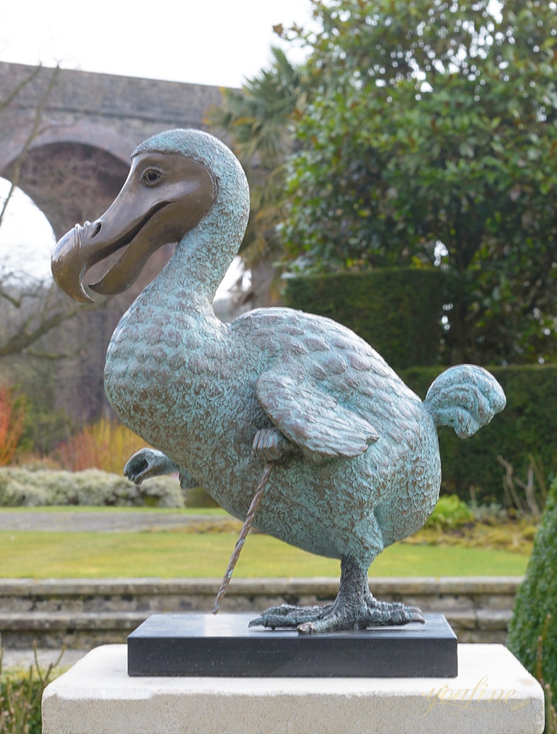 The DoDo Patina Bronze Bird Sculpture for Sale 